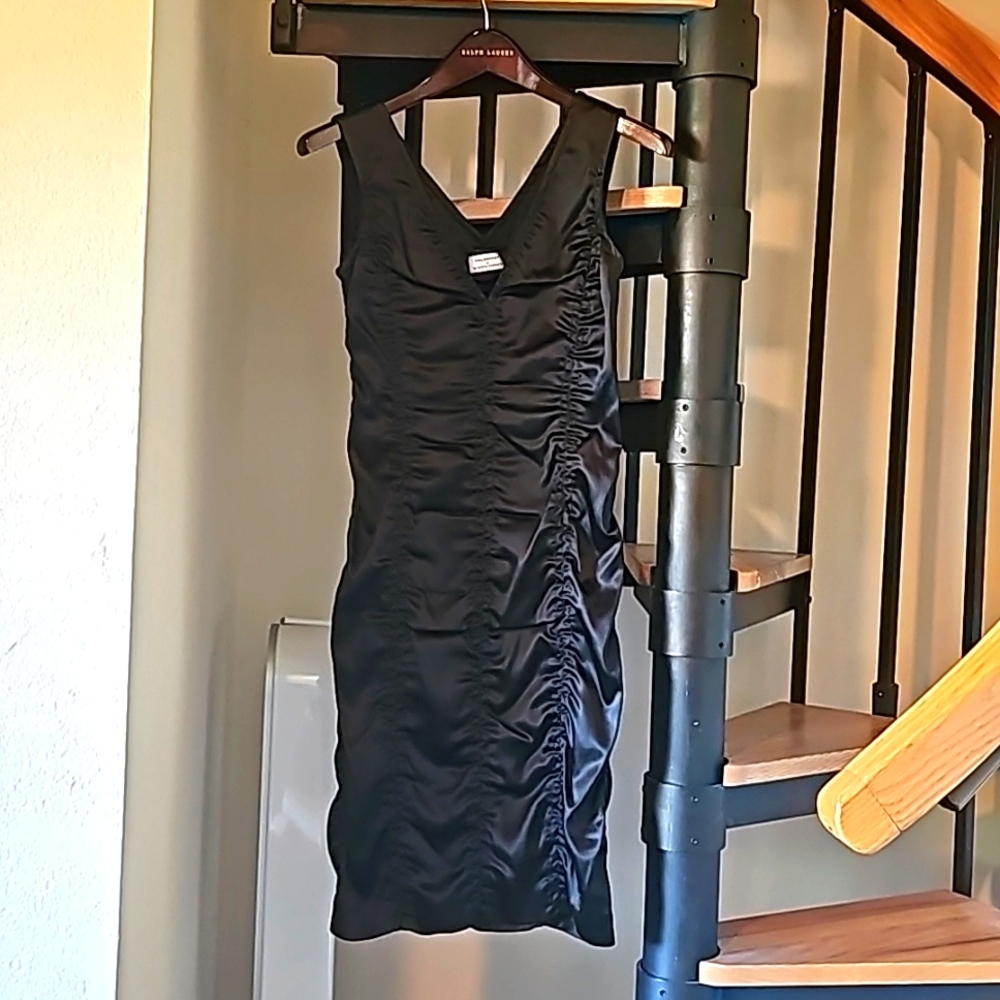 Philosophy Di Alberta Ferretti Black ruched dress